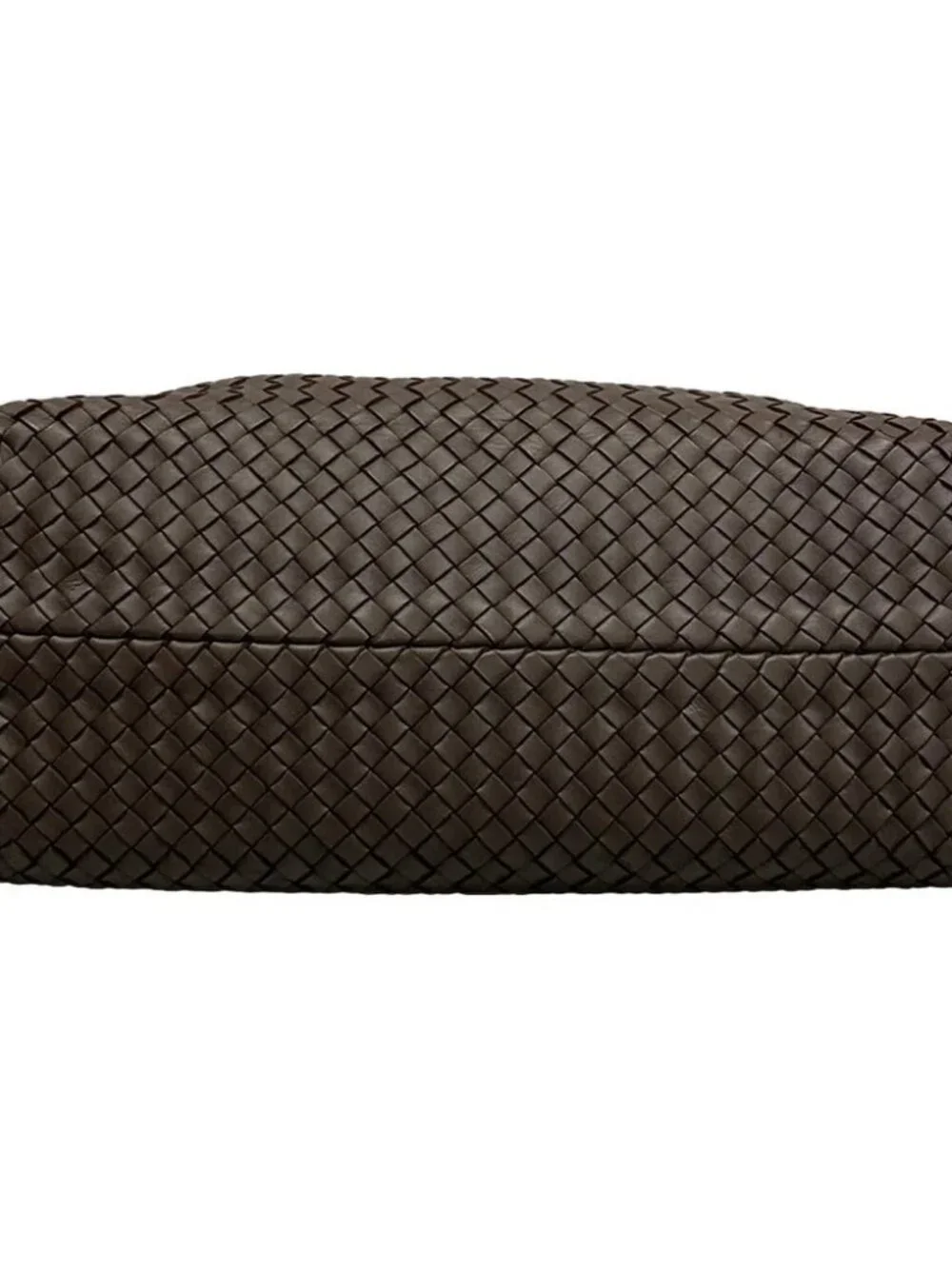 BOTTEGA VENETA Cabas MM 115664 Dark Brown Leather Tote Bag